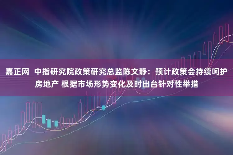 嘉正网  中指研究院政策研究总监陈文静：预计政策会持续呵护房地产 根据市场形势变化及时出台针对性举措